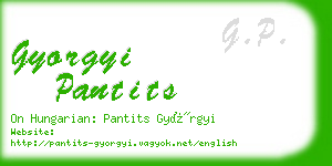 gyorgyi pantits business card